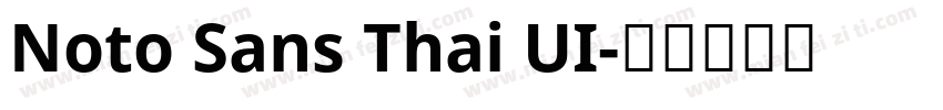 Noto Sans Thai UI字体转换